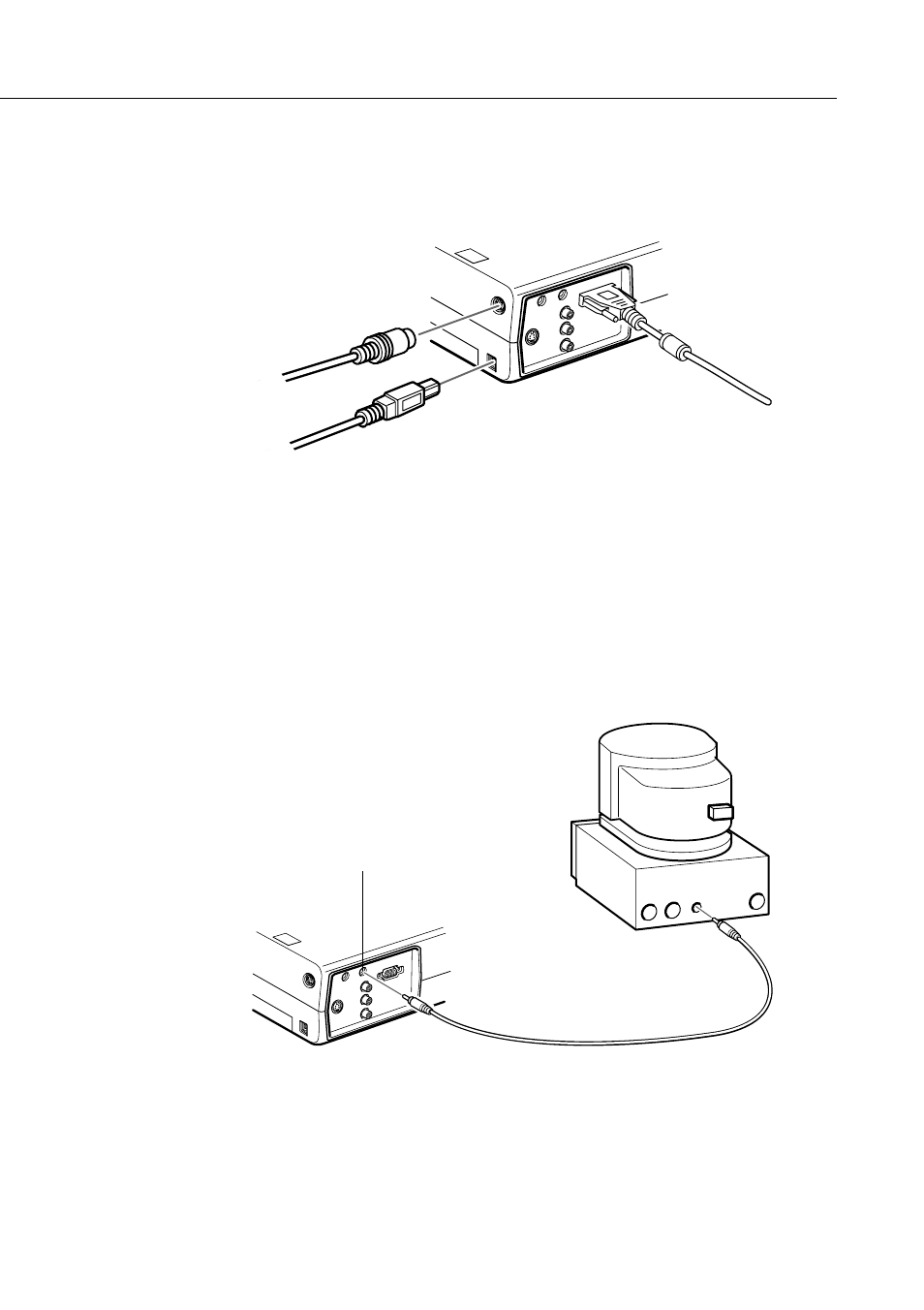 Connecting the audio cable | Epson 710/700/500 User Manual | Page 34 / 107