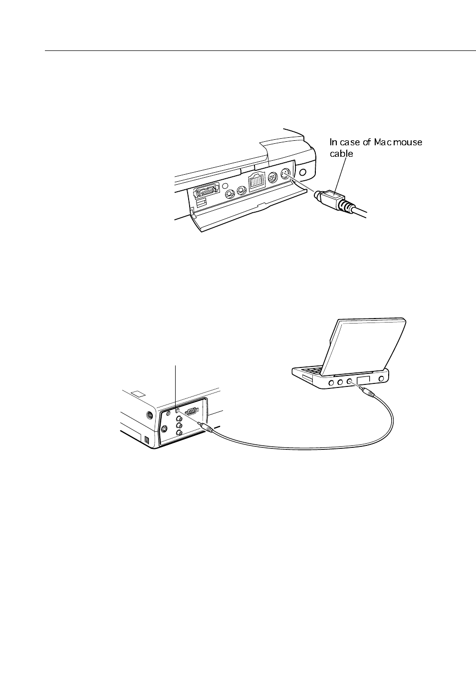 Connecting the audio cable | Epson 710/700/500 User Manual | Page 39 / 107