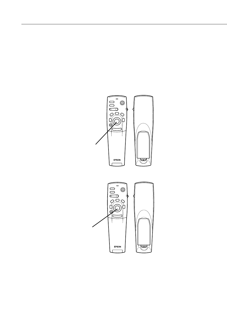 Changing a menu setting, Enter button | Epson 710/700/500 User Manual | Page 61 / 107