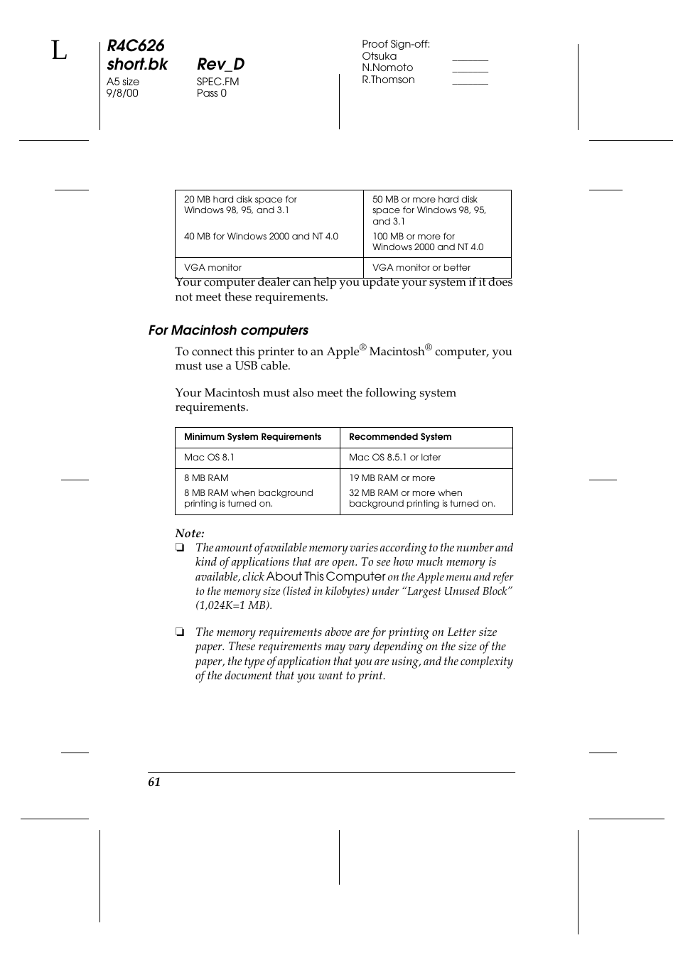 For macintosh computers, R4c626 short.bk rev_d | Epson 880 User Manual | Page 66 / 74