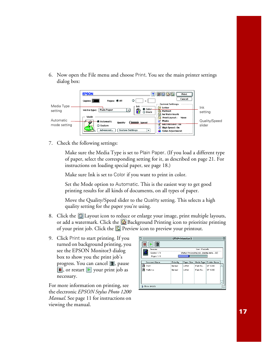 Epson 1200 User Manual | Page 23 / 67