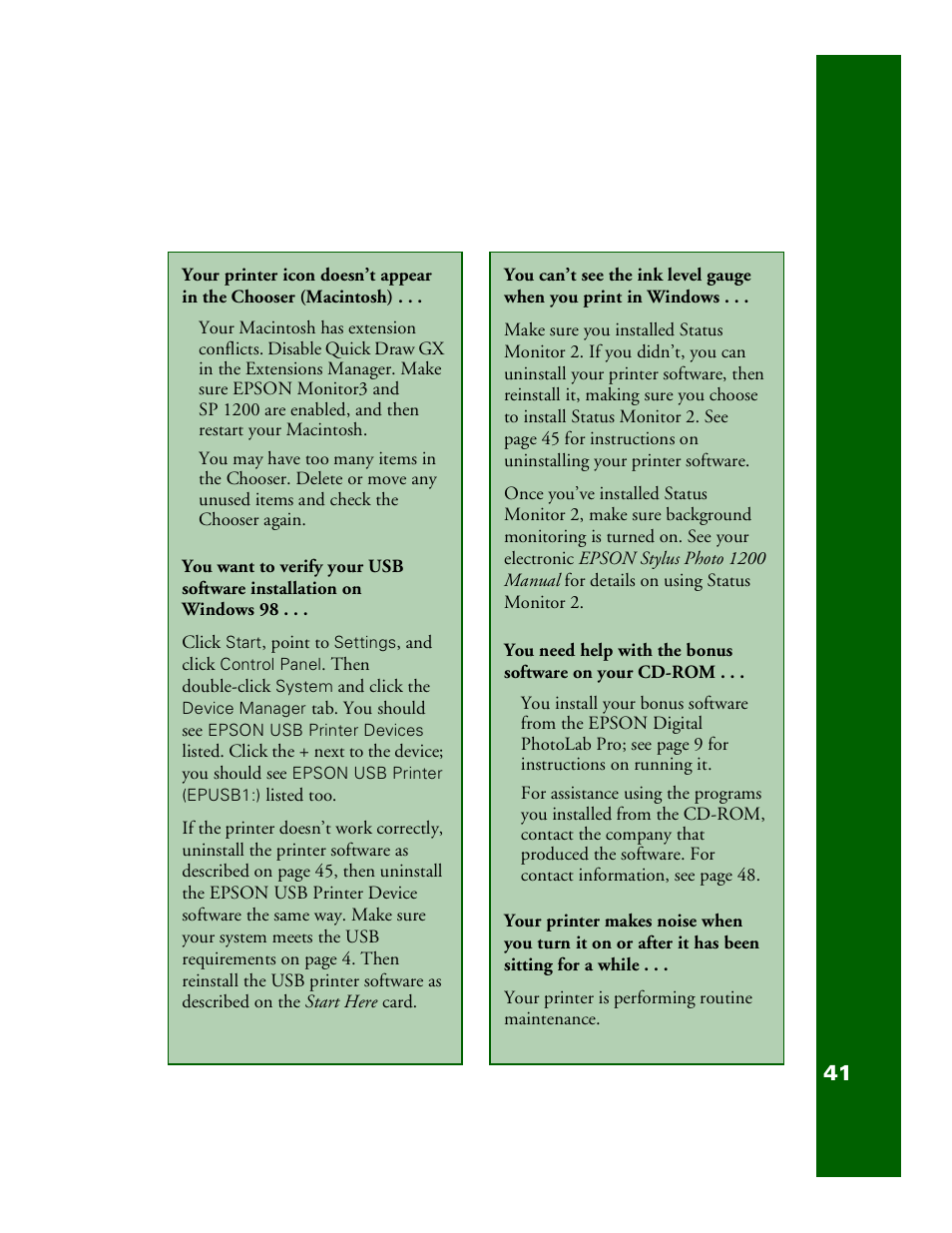 Epson 1200 User Manual | Page 47 / 67