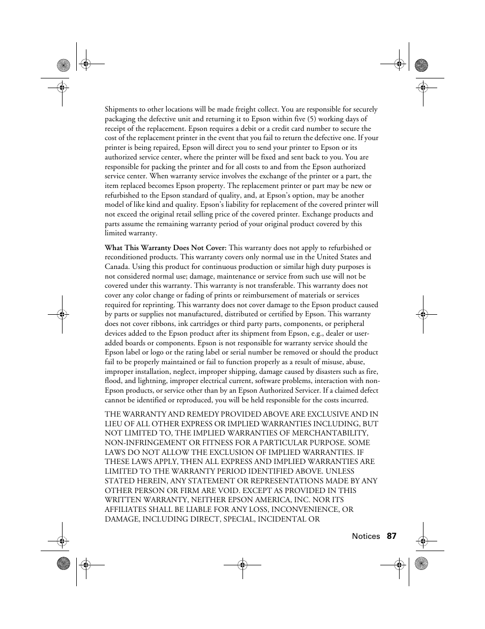 Epson RX580 User Manual | Page 87 / 95