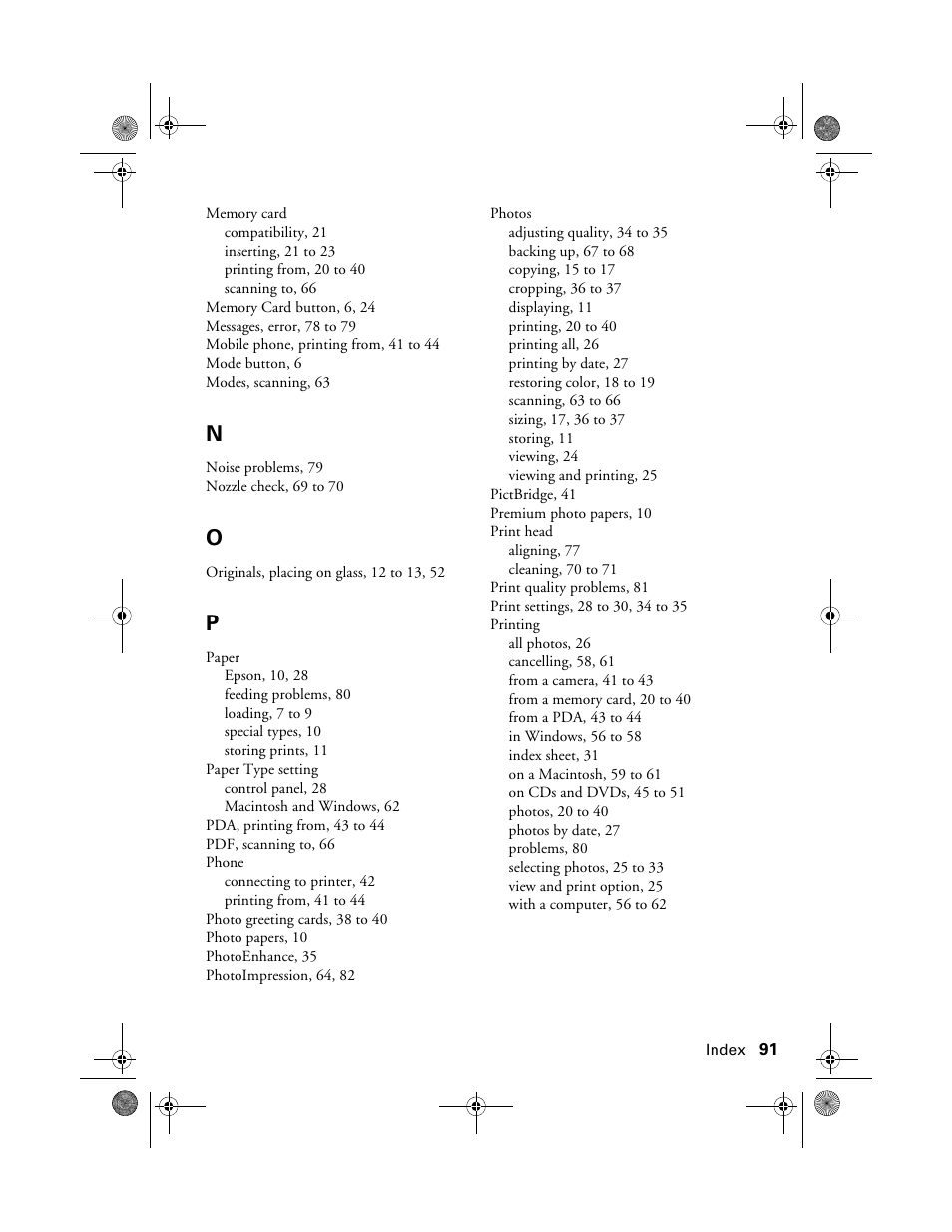 Epson RX580 User Manual | Page 91 / 95
