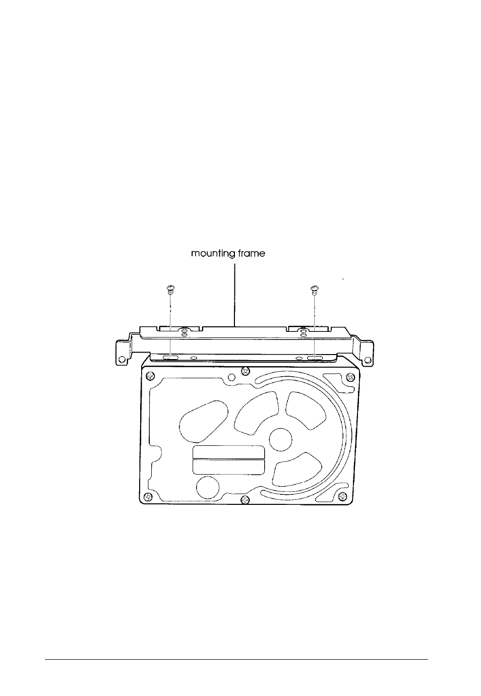 Attaching mounting frames to a hard disk | Epson Endeavor 468C User Manual | Page 120 / 187