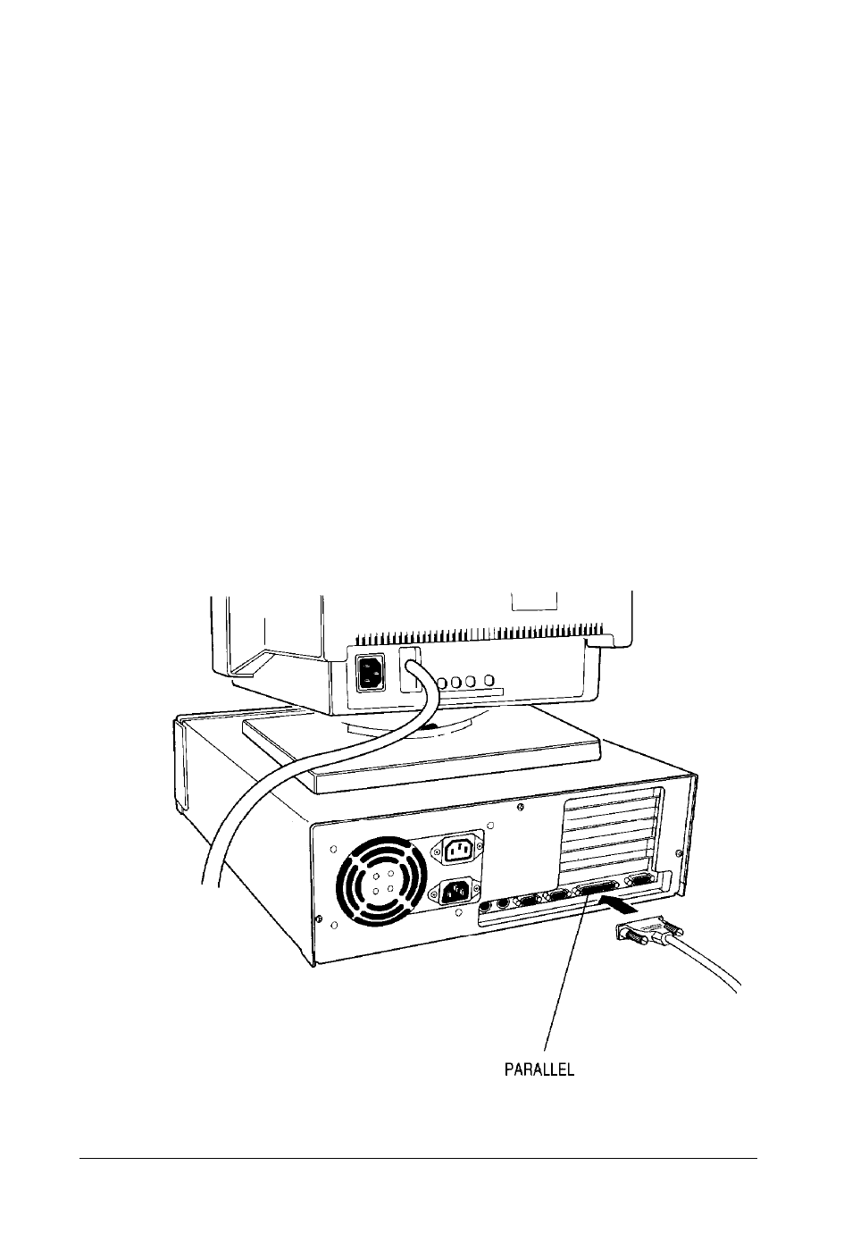 Connecting a printer or other device, Using the parallel port | Epson Endeavor 468C User Manual | Page 24 / 187