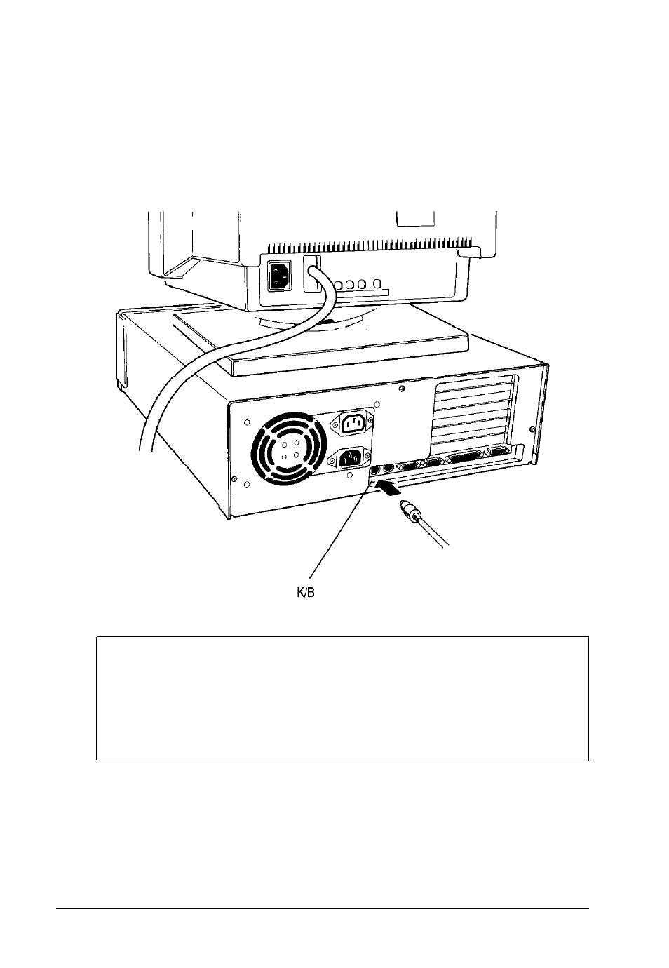 Connecting the keyboard | Epson Endeavor 468C User Manual | Page 27 / 187