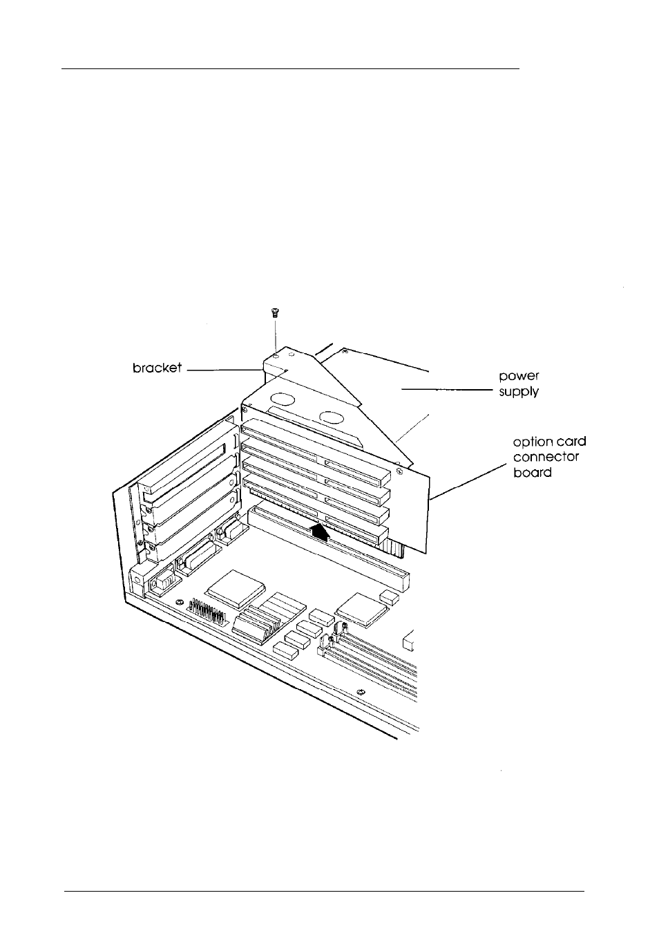 Removing the option card connector board | Epson Endeavor 468C User Manual | Page 91 / 187