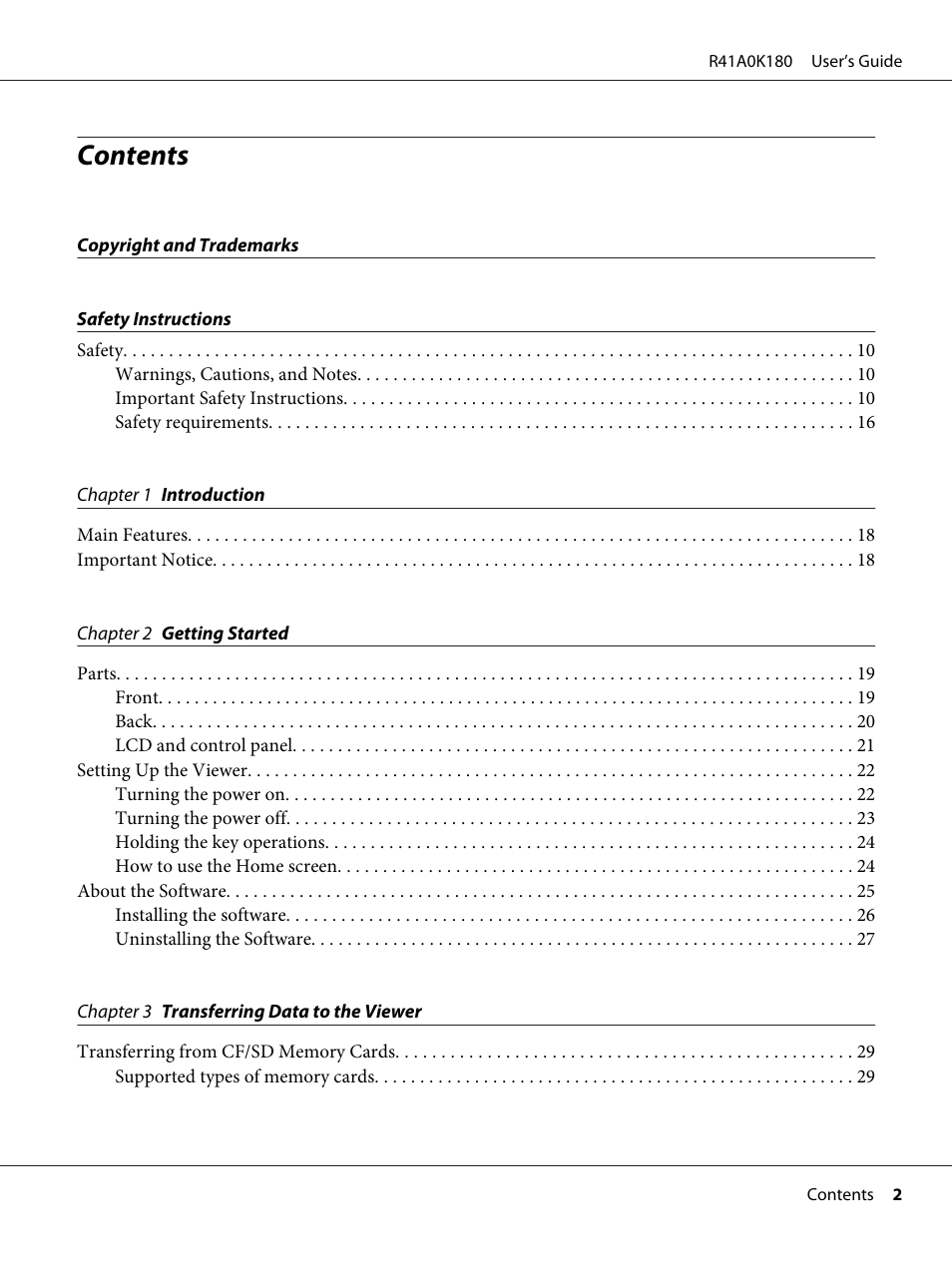Epson P-6000 User Manual | Page 2 / 113