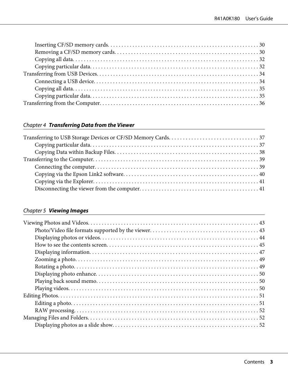 Epson P-6000 User Manual | Page 3 / 113