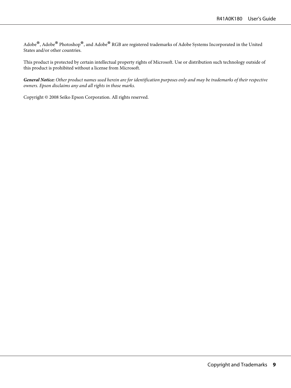 Epson P-6000 User Manual | Page 9 / 113