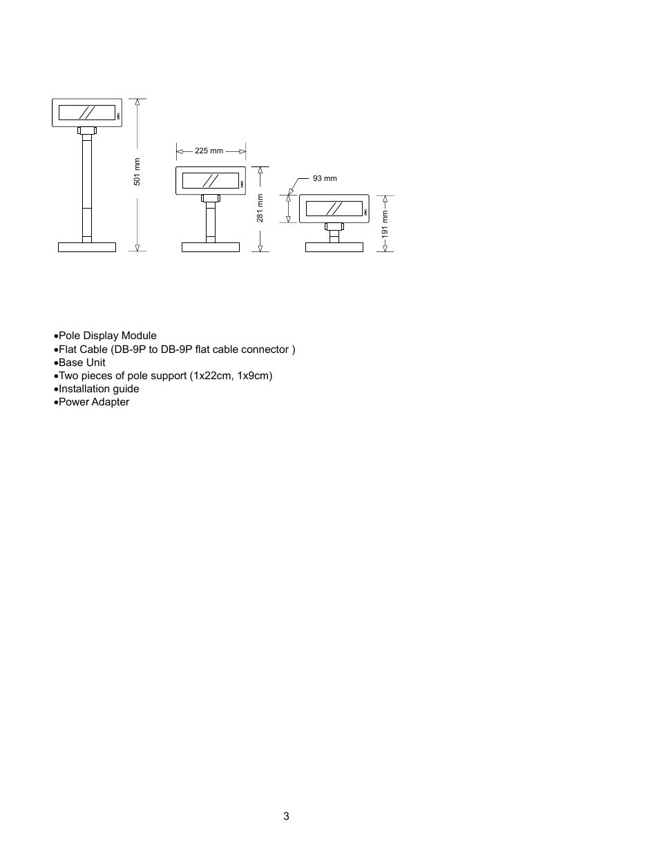 3 unpacking and checking the parts | Epson P07303 User Manual | Page 7 / 36