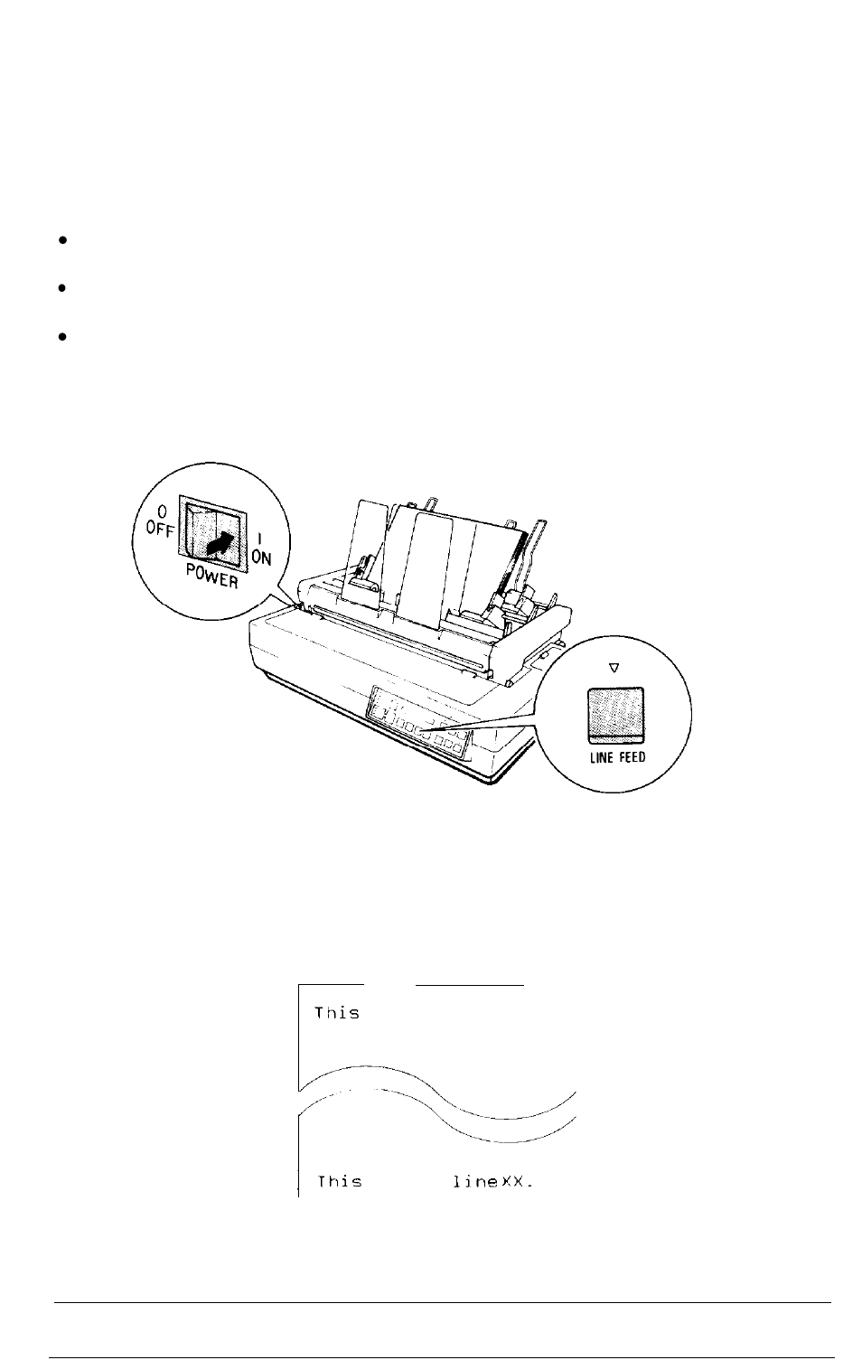 10 using printer options, The desired bin is selected by paper select button, The printer is turned off | Epson Y465ss127mo User Manual | Page 163 / 281