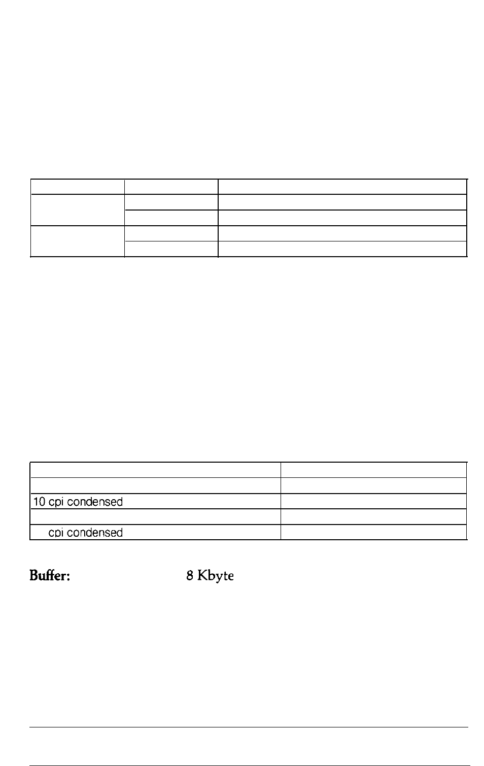 Printer specifications | Epson Y465ss127mo User Manual | Page 238 / 281