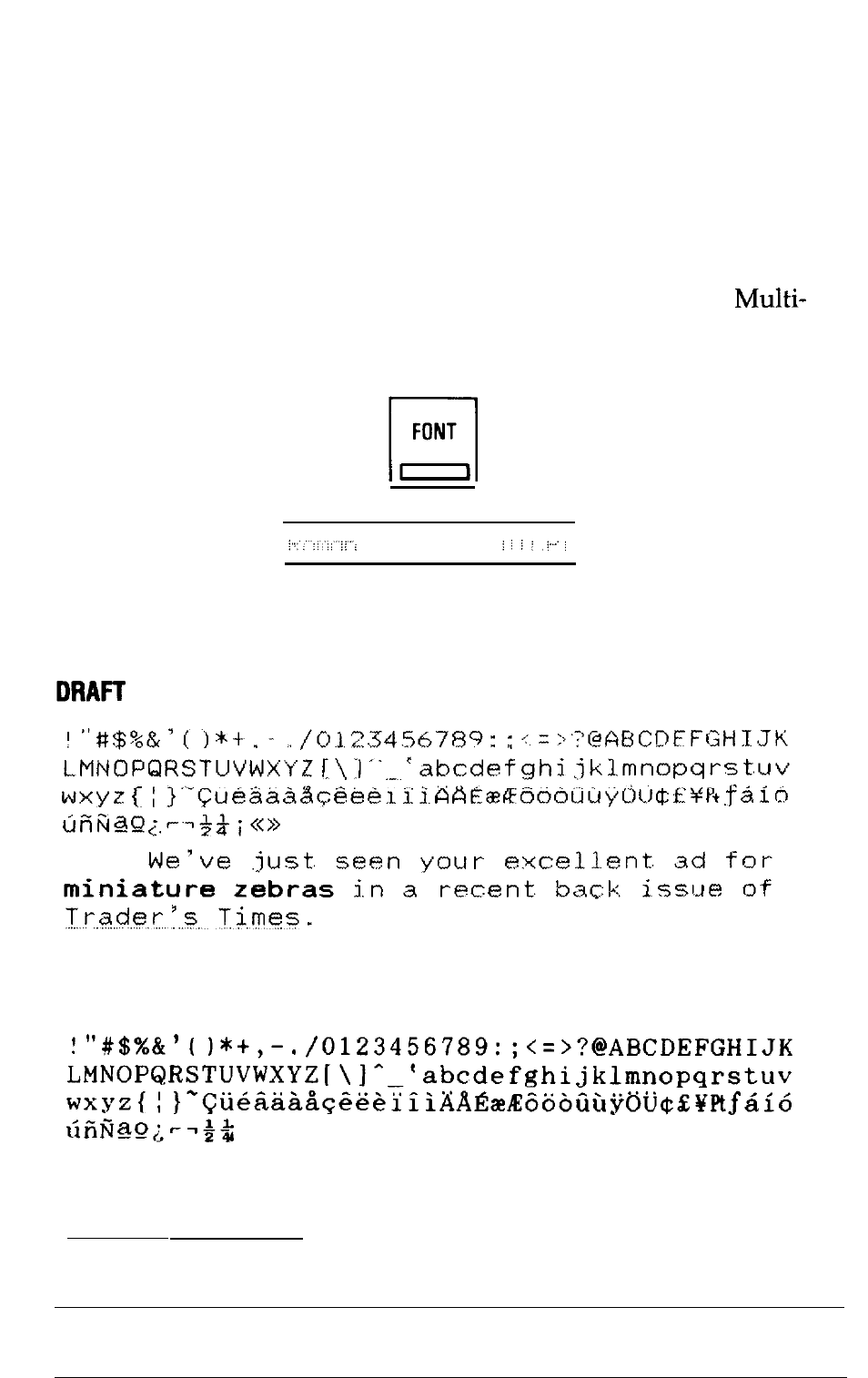 Fonts | Epson Y465ss127mo User Manual | Page 98 / 281