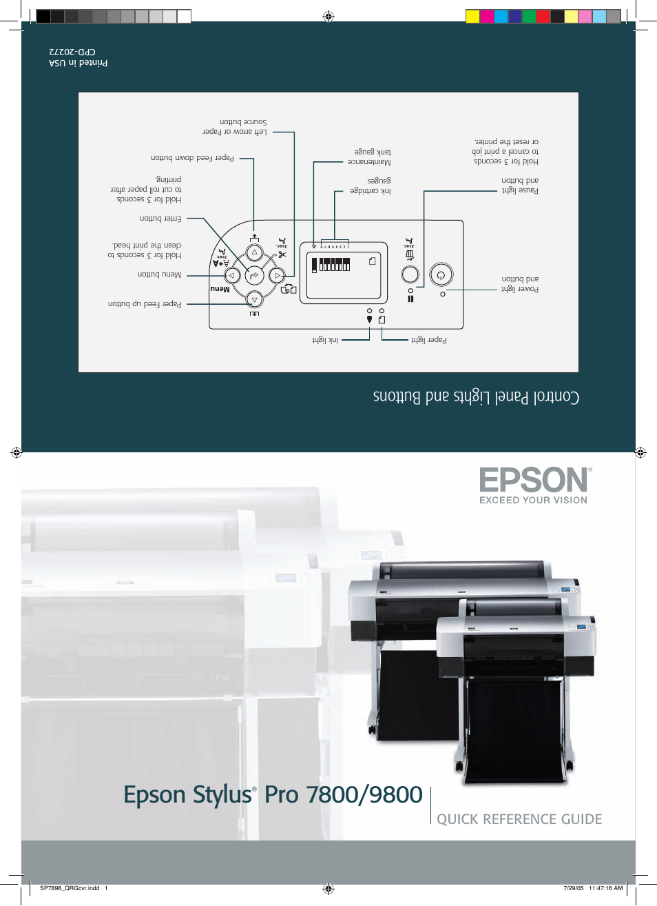 Epson Stylus Pro 7800 User Manual | 11 pages