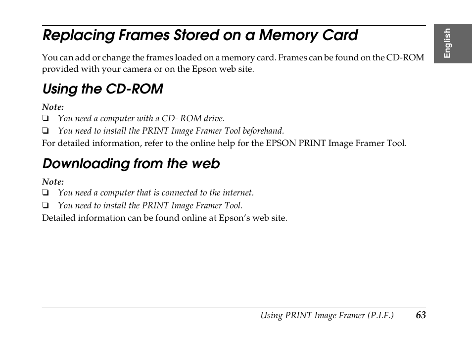 Epson PhotoPC L-500V User Manual | Page 63 / 100
