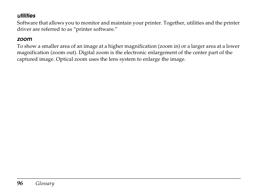 Epson PhotoPC L-500V User Manual | Page 96 / 100