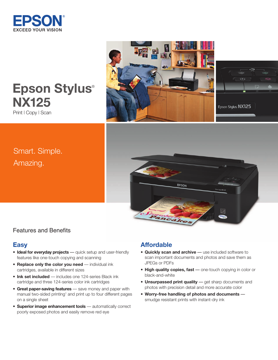 Epson Stylus NX125 User Manual | 2 pages