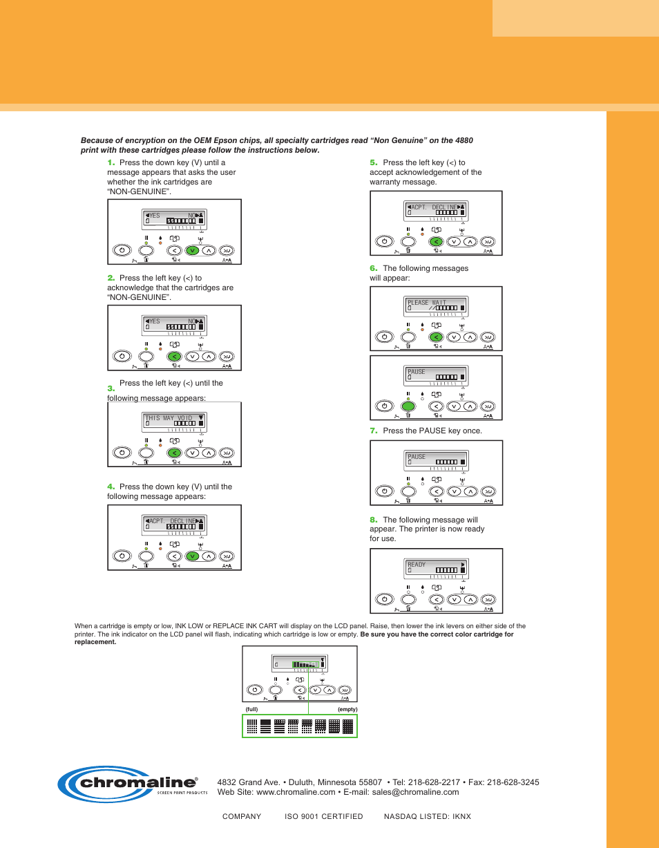 Epson 7880 User Manual | 1 page