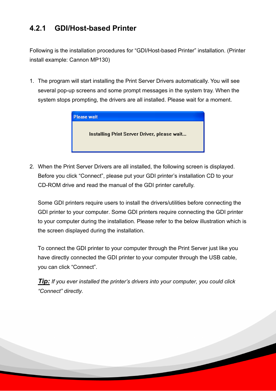 1 gdi/host-based printer | Epson Past Ethernet Combo Print Server PS-1216U User Manual | Page 18 / 51
