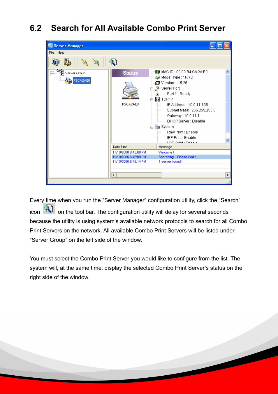 2 search for all available combo print server | Epson Past Ethernet Combo Print Server PS-1216U User Manual | Page 29 / 51