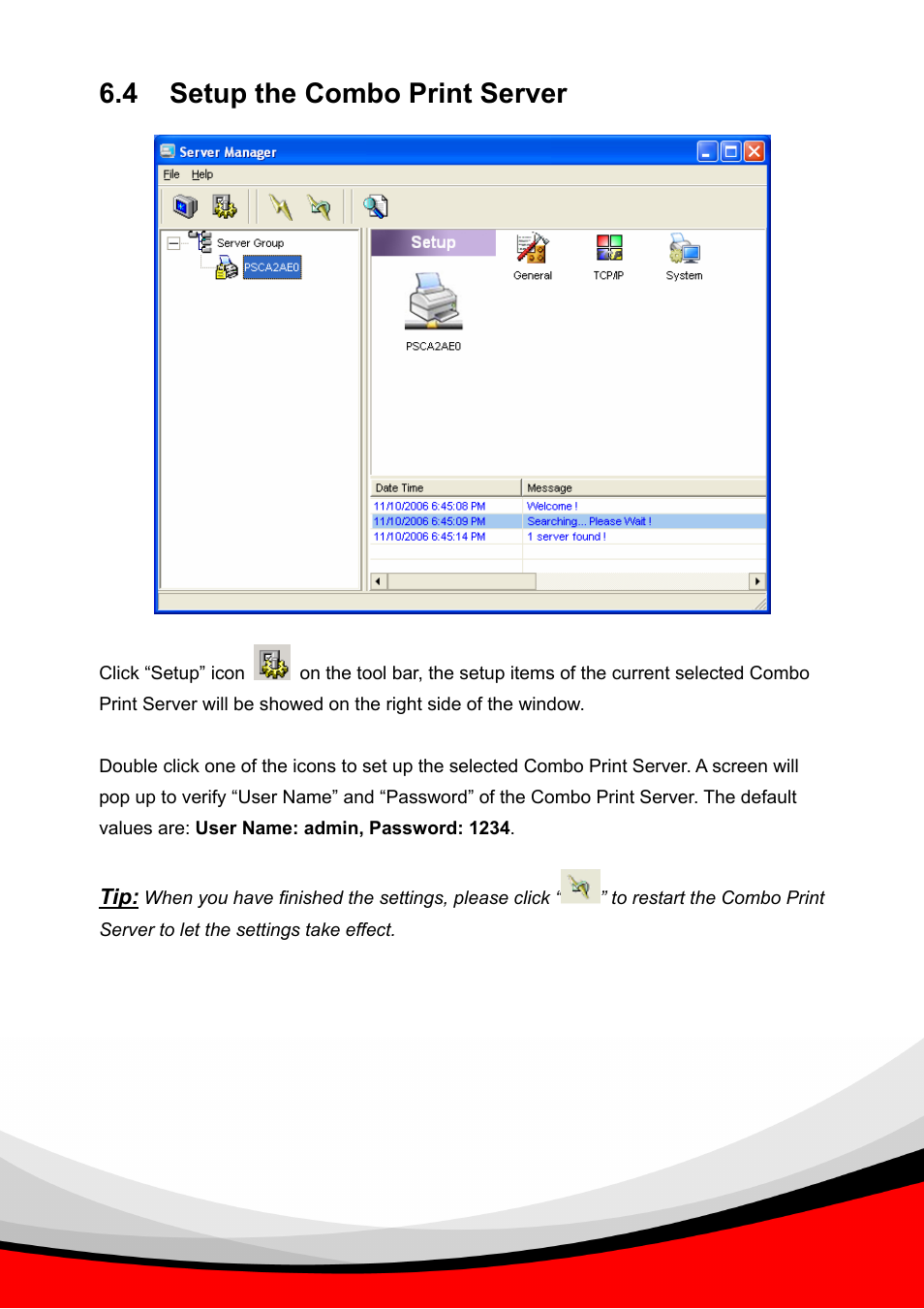4 setup the combo print server | Epson Past Ethernet Combo Print Server PS-1216U User Manual | Page 31 / 51