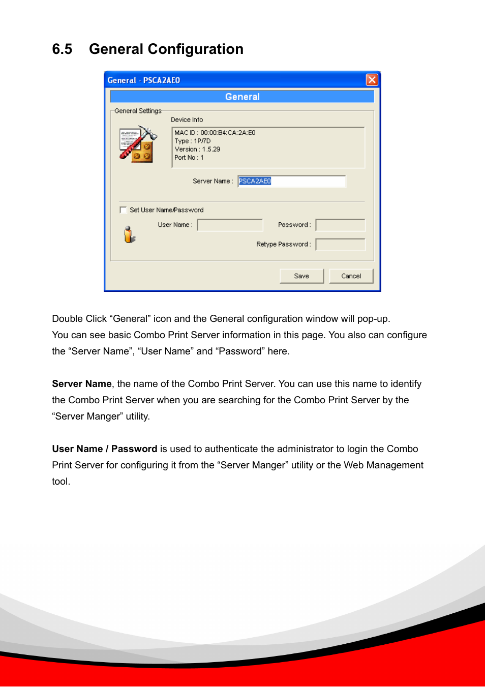 5 general configuration | Epson Past Ethernet Combo Print Server PS-1216U User Manual | Page 32 / 51