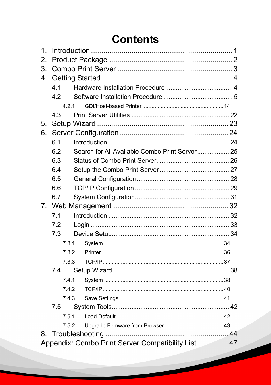 Epson Past Ethernet Combo Print Server PS-1216U User Manual | Page 4 / 51