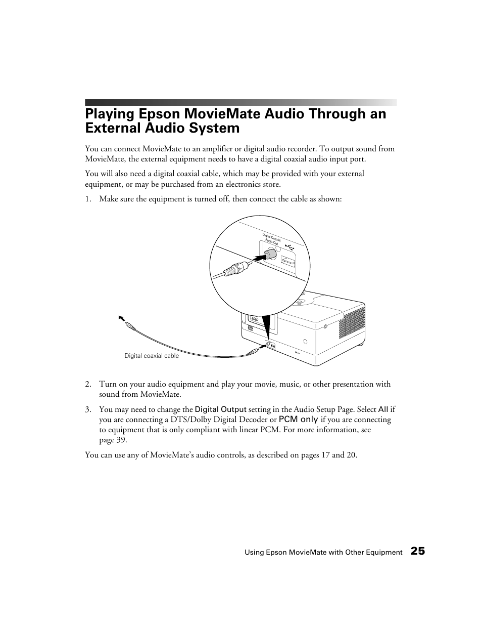 Epson 50 User Manual | Page 25 / 65