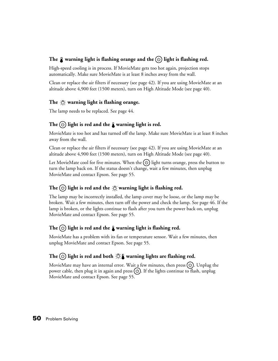 Epson 50 User Manual | Page 50 / 65