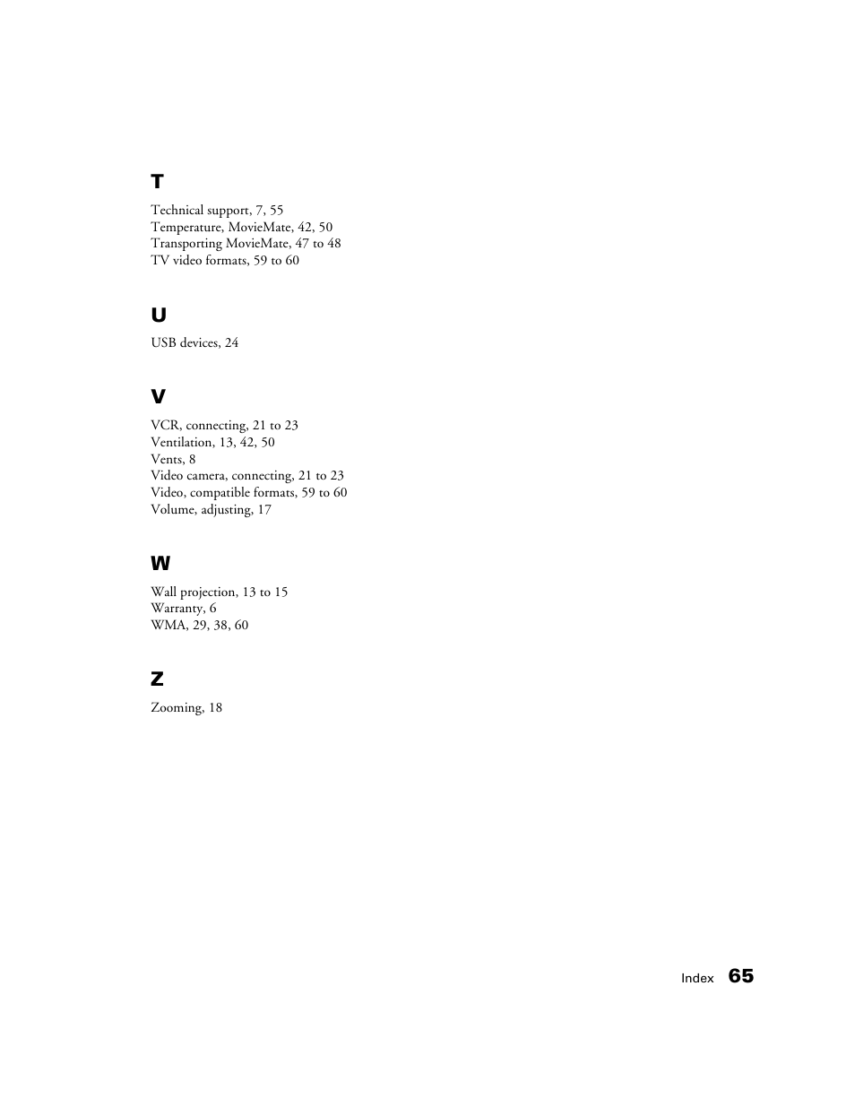 Epson 50 User Manual | Page 65 / 65