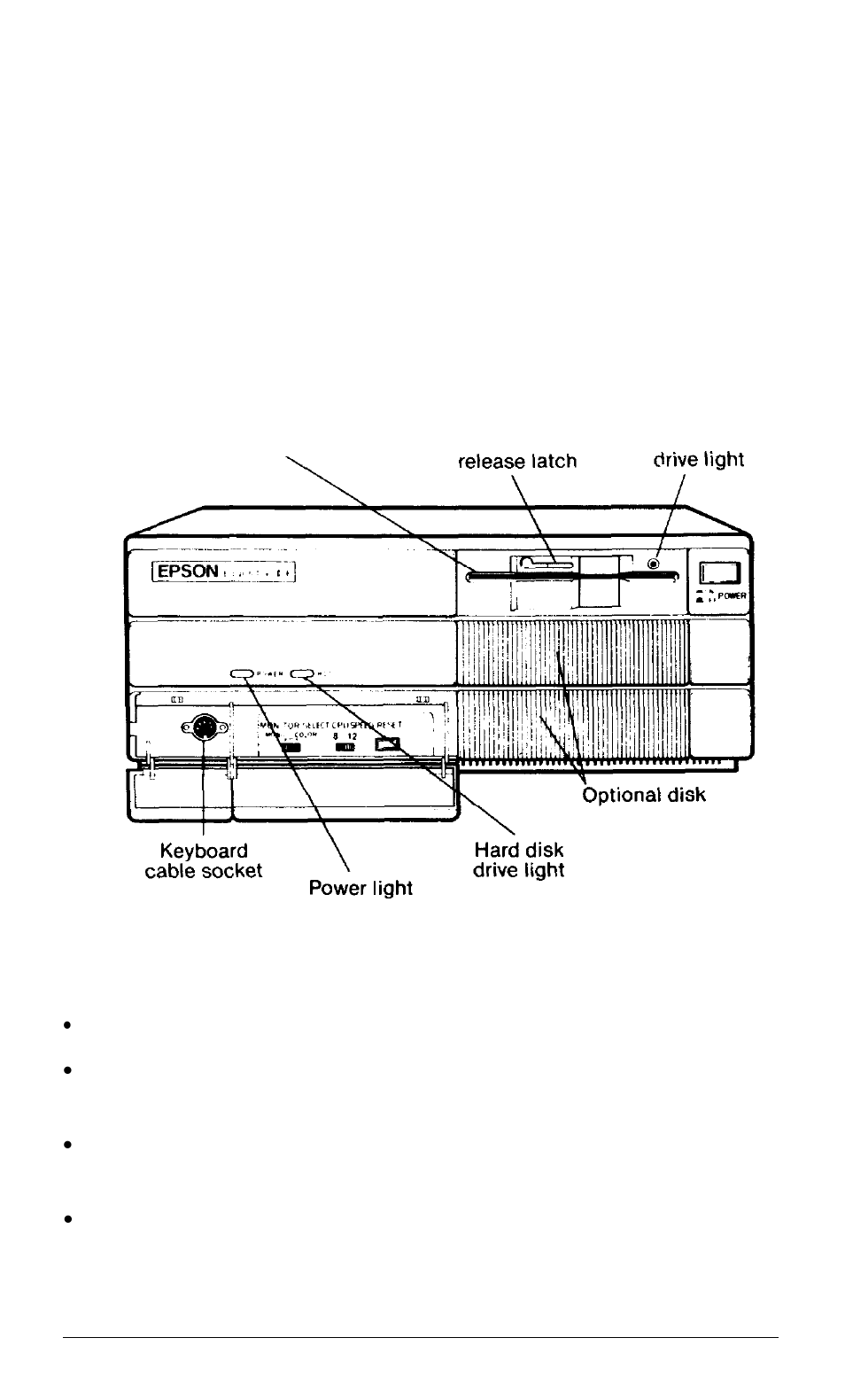 The front panel, Guide | Epson Equity II User Manual | Page 16 / 151