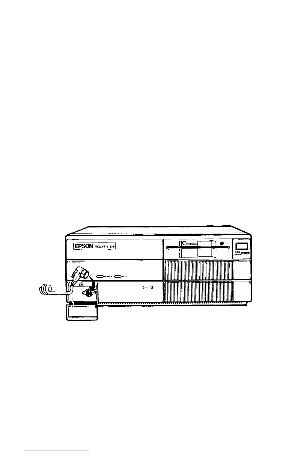 Connecting the keyboard | Epson Equity II User Manual | Page 21 / 151