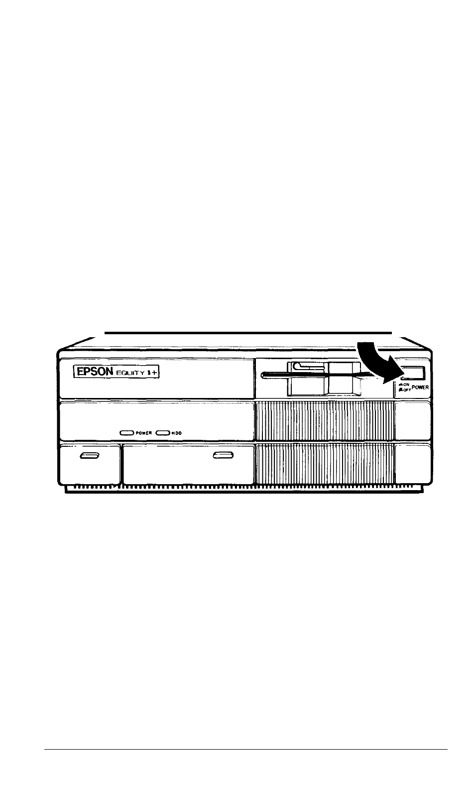 Turning on the power switch, Initial setup procedure | Epson Equity II User Manual | Page 26 / 151