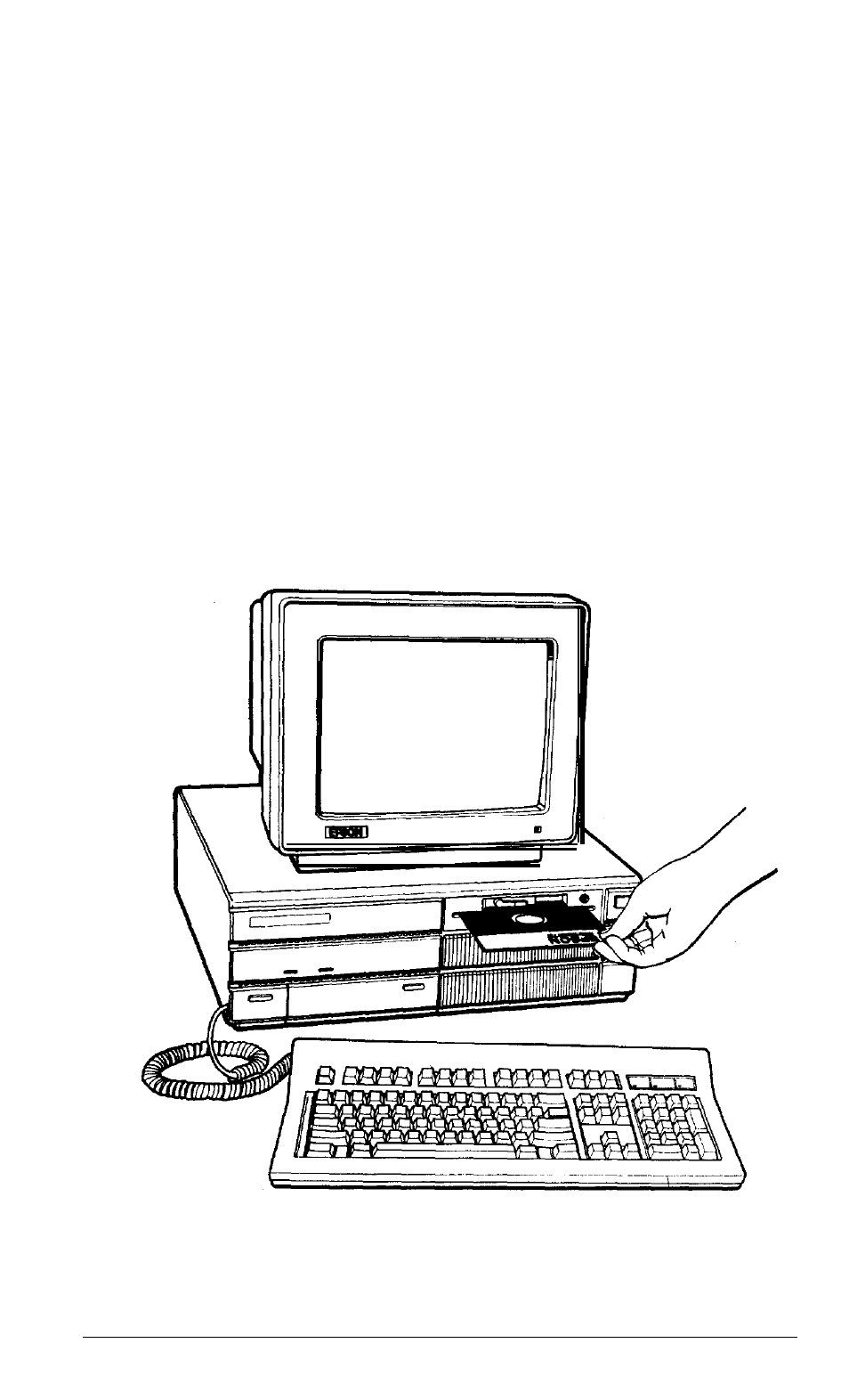 Chap 2-using the equity ii, Inserting and removing diskettes, Using the equity ii | Epson Equity II User Manual | Page 29 / 151