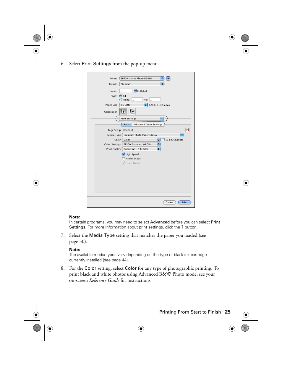 Epson STYLUS R2880 User Manual | Page 25 / 64