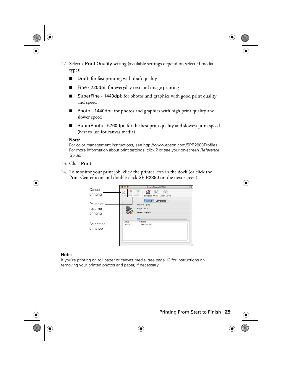 Epson STYLUS R2880 User Manual | Page 29 / 64