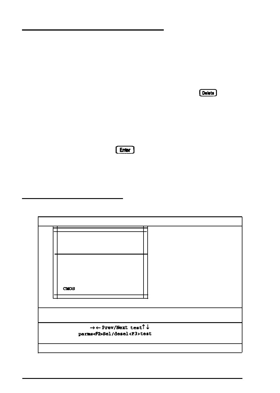 Starting the diagnostics program, The main menu screen, Start | At the next prompt, select start, If necessary, verify the date and time. at the, Prompt, type, Del> to, Setup, Operating system, B-2 performing system diagnostics | Epson EQUITY 386/33 PLUS User Manual | Page 124 / 196