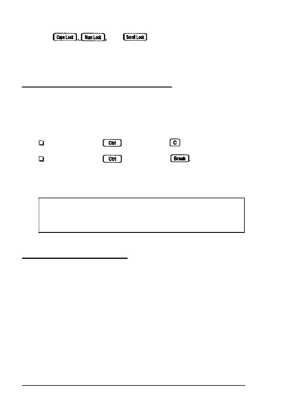 Stopping a command or program, Resetting the computer | Epson EQUITY 386/33 PLUS User Manual | Page 14 / 196
