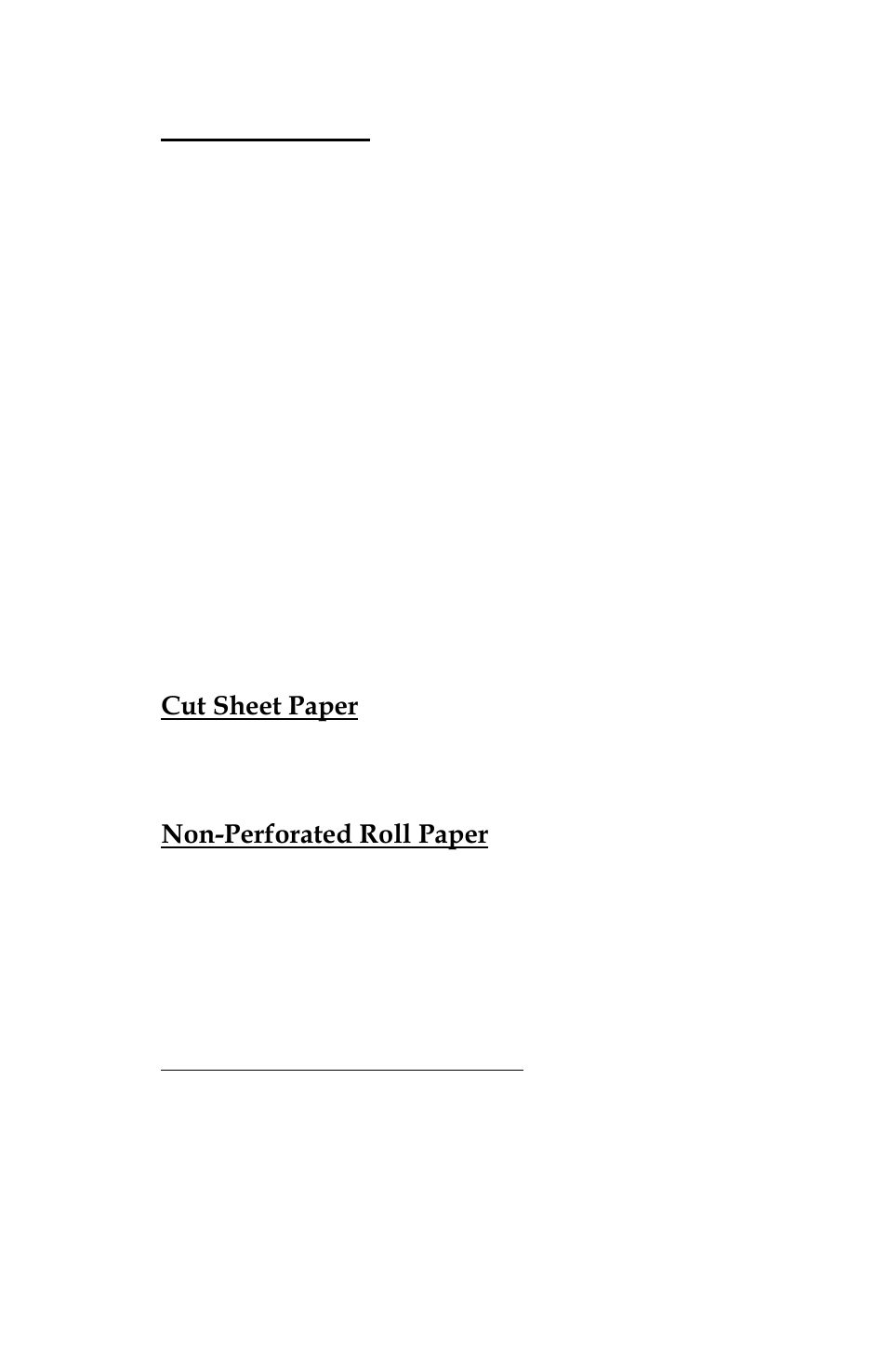 Cut sheet paper, Non-perforated roll paper, Form feed modes | Selecting media, Cut sheet paper non-perforated roll paper, Page 11 | Epson 3 User Manual | Page 23 / 100