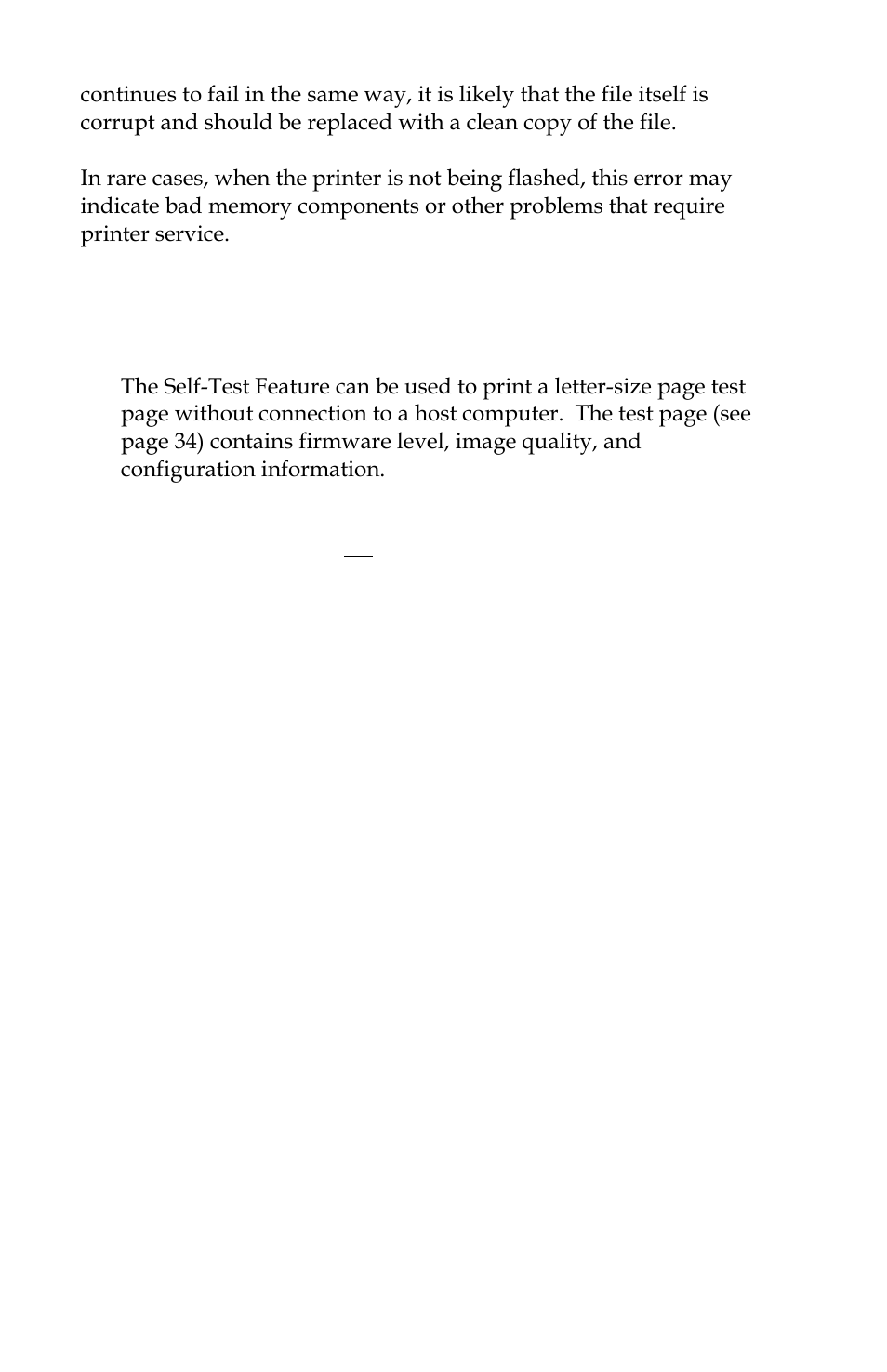 Self-test feature | Epson 3 User Manual | Page 68 / 100