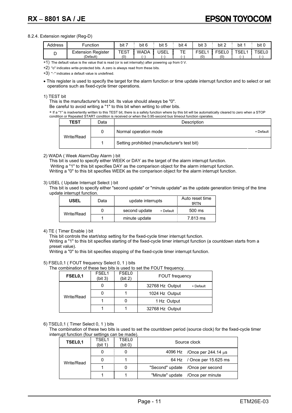 Rx − 8801 sa / je | Epson RX-8801SA/JE User Manual | Page 14 / 34