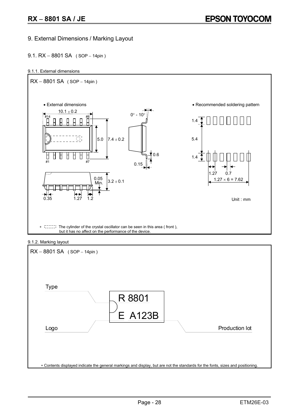 Rx − 8801 sa / je | Epson RX-8801SA/JE User Manual | Page 31 / 34