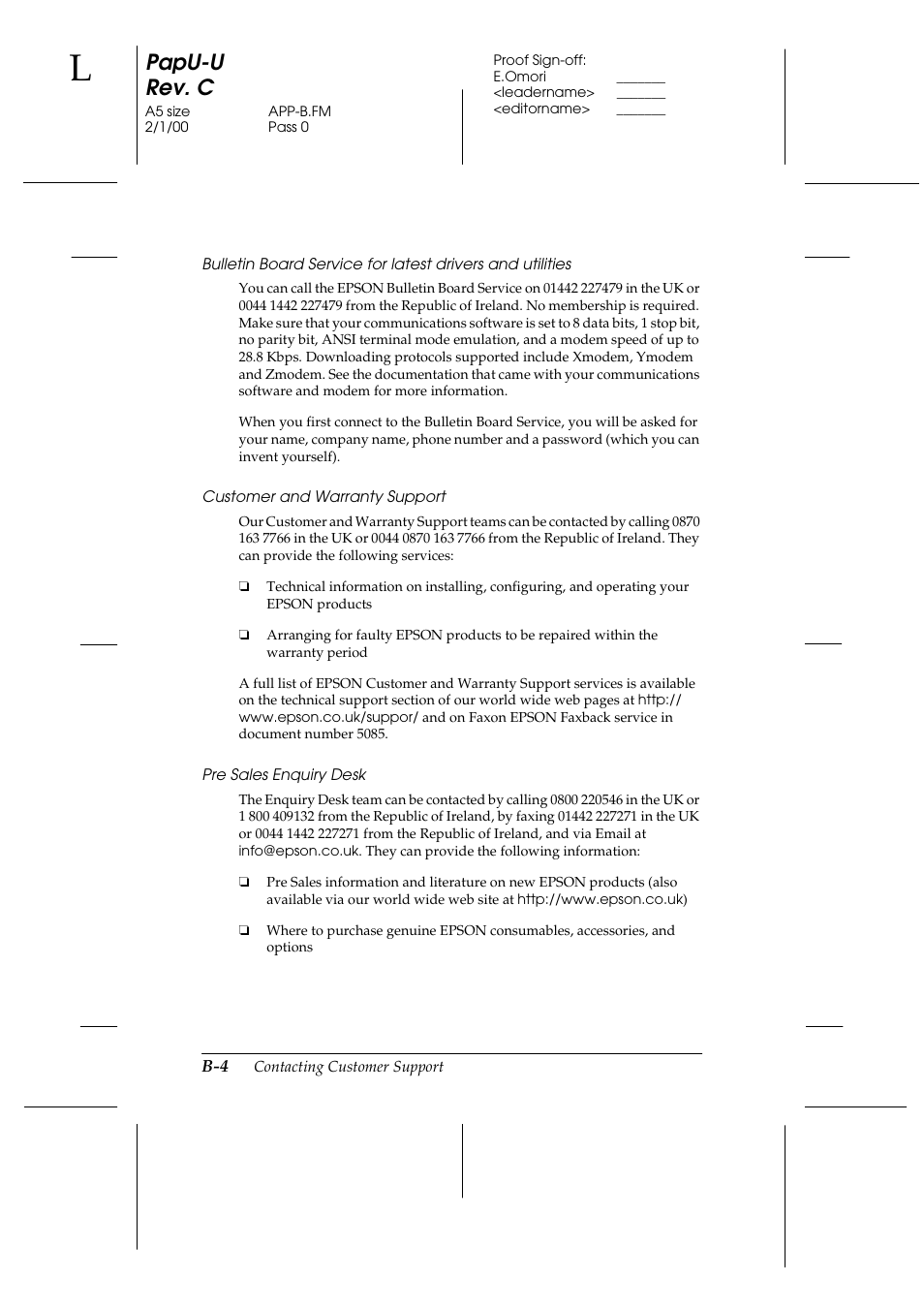 Papu-u rev. c | Epson GT-7000 User Manual | Page 104 / 120