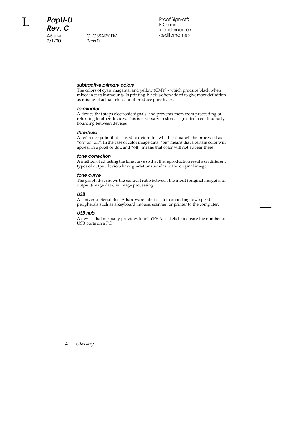 Papu-u rev. c | Epson GT-7000 User Manual | Page 112 / 120