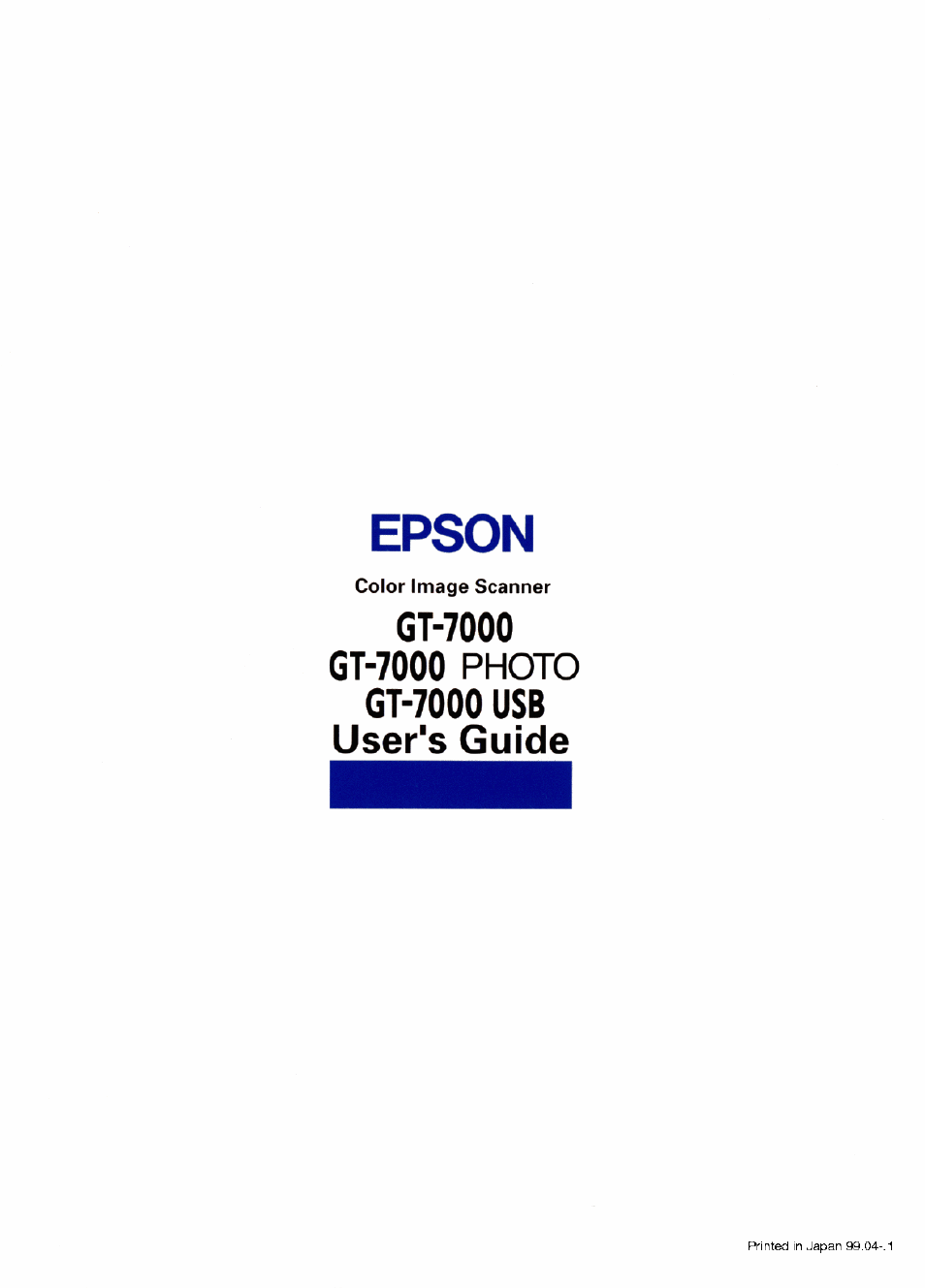 Back cover | Epson GT-7000 User Manual | Page 120 / 120