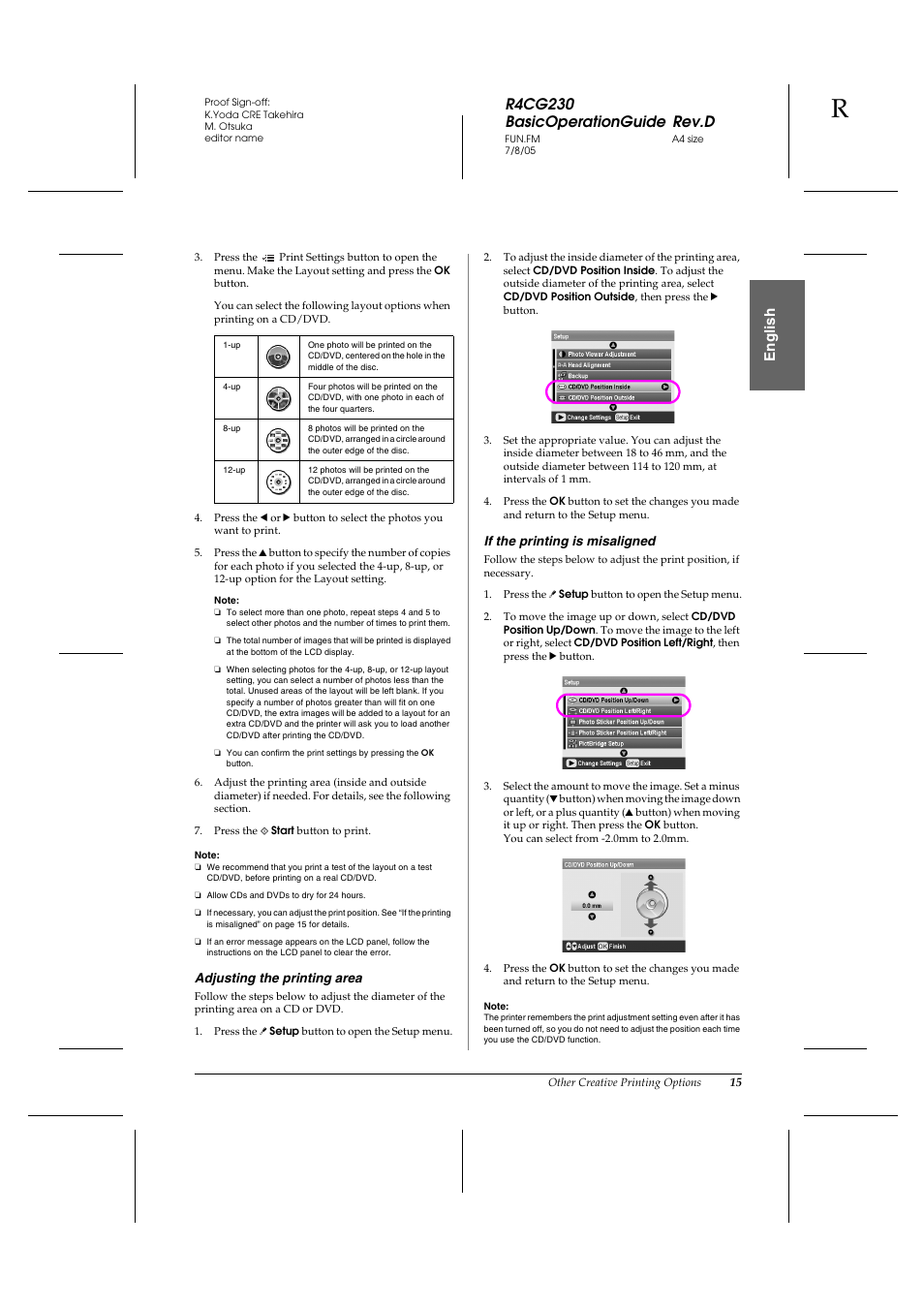 R4cg230 basicoperationguide rev.d, En g lis h | Epson R340 User Manual | Page 15 / 40