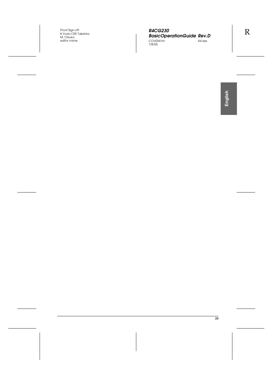 Epson R340 User Manual | Page 39 / 40