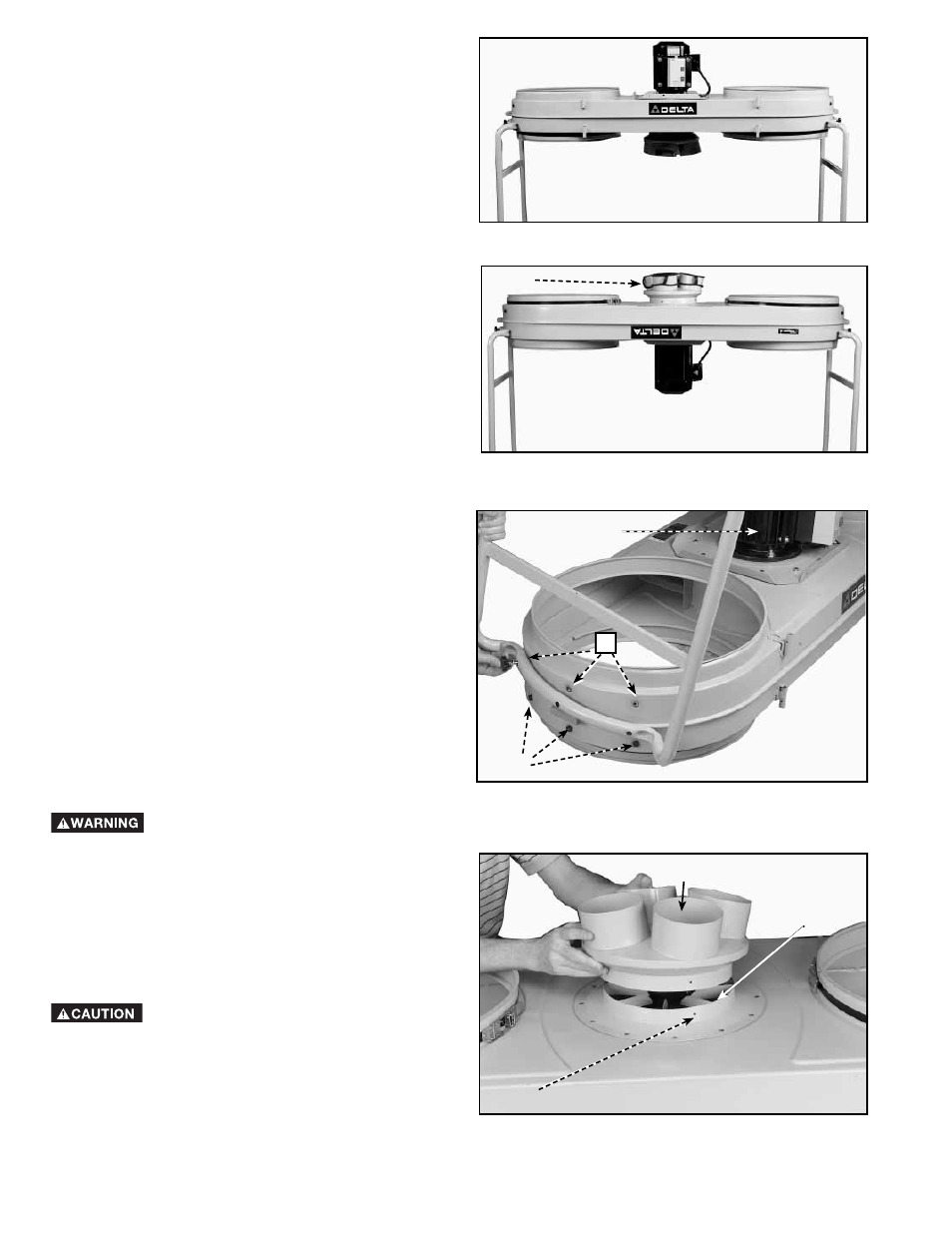 Alternate setup, Attaching dust intake ports | Epson 50-764 User Manual | Page 10 / 44